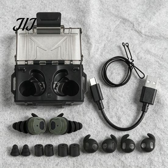 Hunting Gear for Men Women Shoot Ear Protection Earplugs, Bluetooth-compatible Electronic Hearing Earbuds, NRR 26dB Sound Amplification Earplugs