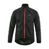 Mens Cycling Jacket Windproof Rain Resistant UV Protection Warm Outdoor Sport Coat Solid Color Reflective Trim