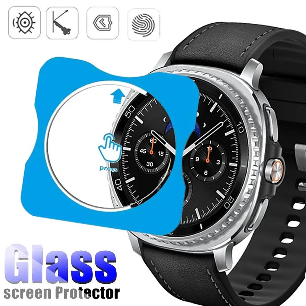 Tempered Glass Film For Samsung Galaxy Watch Ultra/8/7/6/5/4 44/40mm Quick Pasting Protective Screen Film Watch 8 Classic 46mm