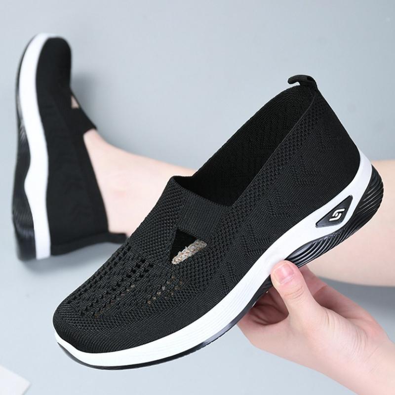 Scarpe da Donna con Suole Morbide Non Stancheranno i Tuoi Piedi. Scarpe estive con suole morbide e tomaia in mesh traspirante, Scarpe slip-on a un piede