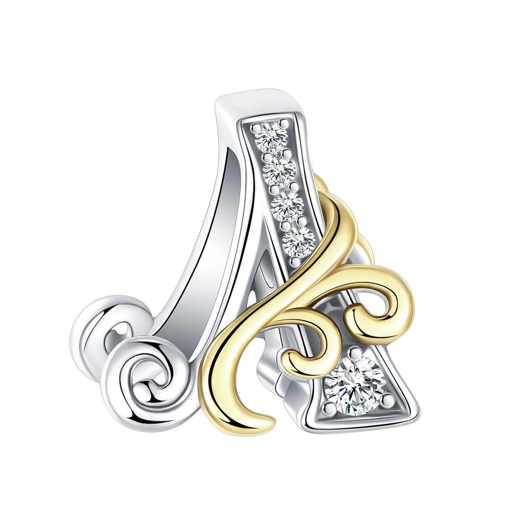 Copper Full Series Of A-Z Letters Pendant Charms For Originalbracelet Charm Necklace Diy Female Jewelry