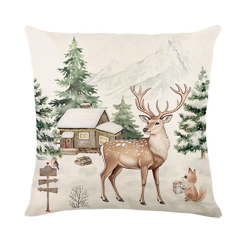 Printed Pillow Without Core New Christmas Pillow Cover Sofa Pillow Cover Bedside Cushion