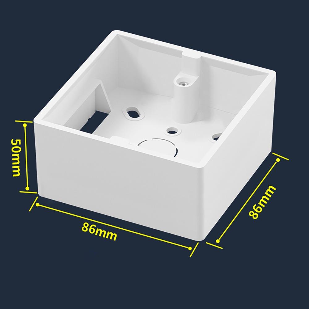 New PVC Switch Installation Box White 86 Type Switch Socket Box 33/50mm Junction Outfit Box