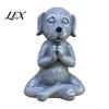 Cute Garden Sculpture for Landscaping Meditation Animal Figurine Ornament, Resin Zen Statue, Stress Relief Sitting Unique Pet Gift Lovers Cat/Dog/Frog