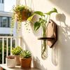 Vase Wall Mounted Planter Home Ornaments Flower Pot Wall Shelf Planter Holder Home