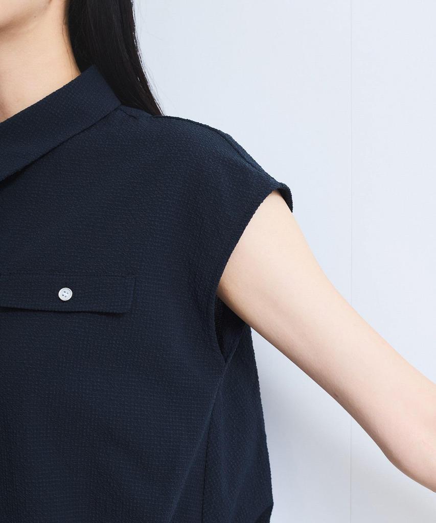 French Sleeve Soccer UV Navy [BIS] Women's Blouse, Protection/Washable, (41)