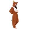 SAZAC Fleece Reindeer Brown Kigurumi,