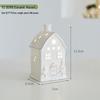 Christmas Ceramic Glowing Tree House Ornament - Desktop Scene Decoration Prop & Gift