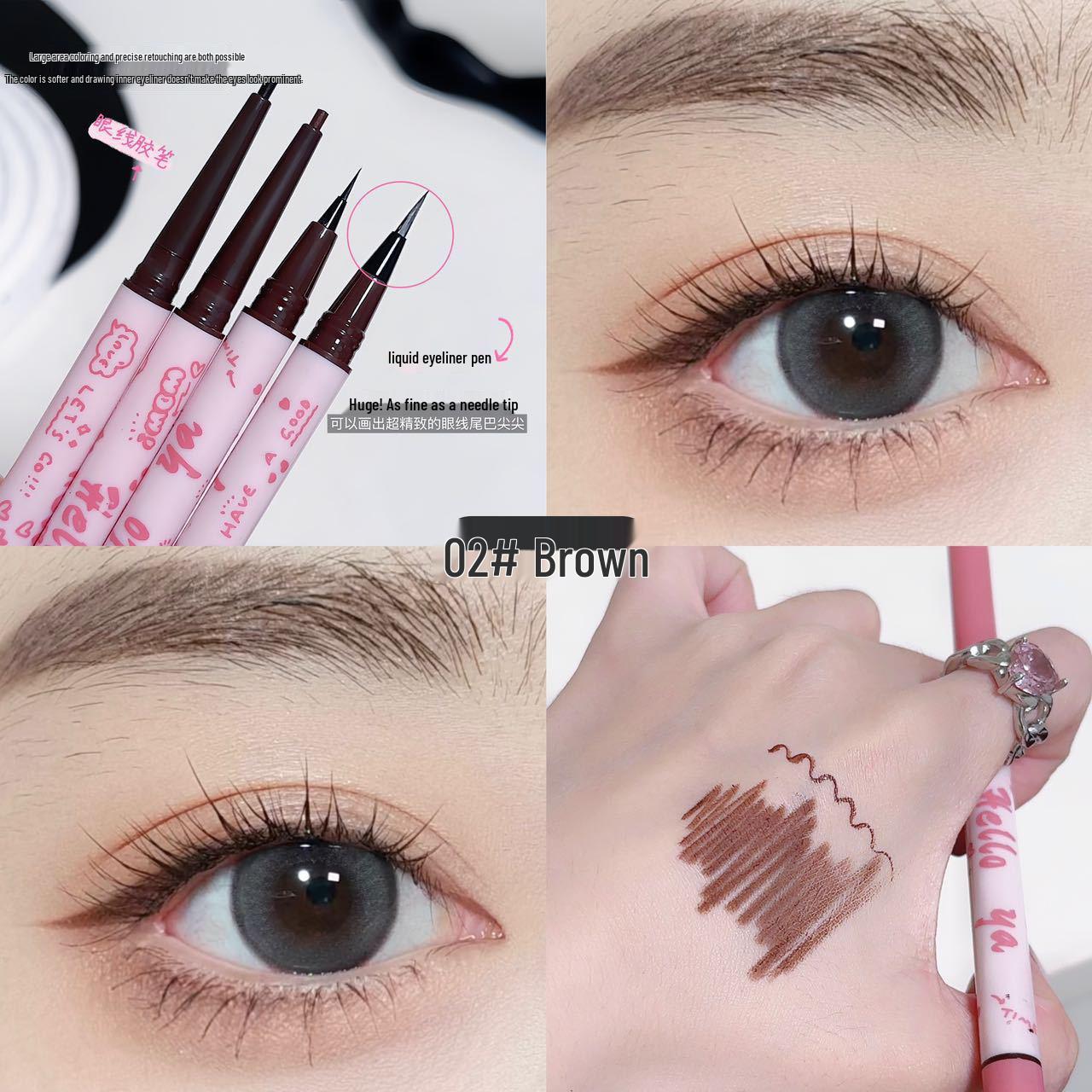 

Helloya Dual Gel & Liquid Eyeliner Pencil for Aegyo Sal & Lower Eyelid, Long-Lasting Fox Eye Model SW2922 300mg + 1.5ml