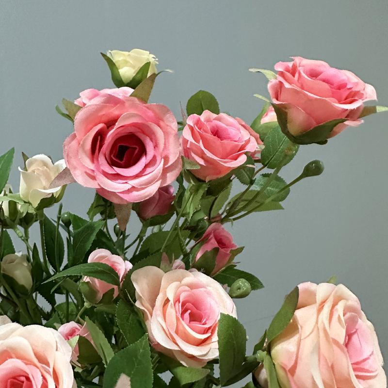 Elsa Rose: Multi-Head Faux Rose Bouquet for Home Decor & Wedding Displays