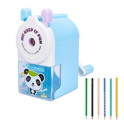 Manueller Bleistiftspitzer mit stärkerer Spiralklinge zum schnellen Anspitzen für Kinder, Schule, Klassenzimmer, Zuhause, Künstler, ideal für Kunststifte