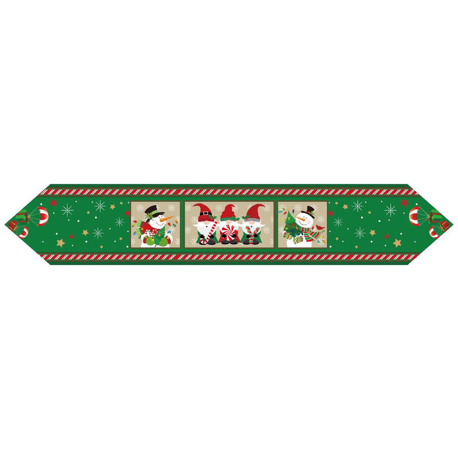 Christmas Table Runner Xmas Holiday Kitchen Dining Table Decoration Christmas Decorations Table Runner Christmas Tablecloth