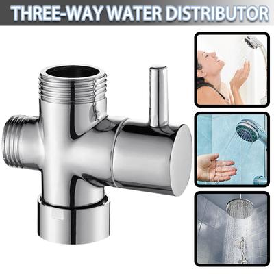 Kell 3-Wege-Duscharm-Umstellventil, Duschteiler aus massivem Messing für Duschkopf G1/2