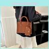 Stylish Minimalist Pu Crossbody Bag For Women Trendy Square Shape Handbag