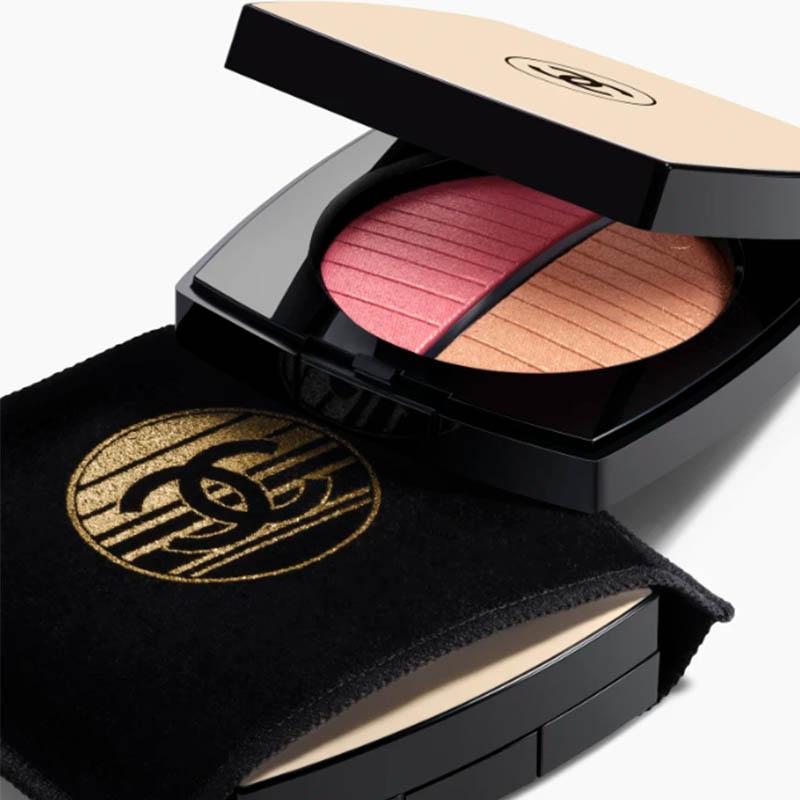 CHANEL Les Beiges Healthy Golden Glow Powder Exclusive Creation – Illuminating Powder Duo (Aurore)