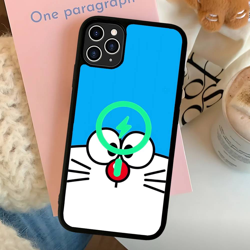 

Cartoon D-Doraemons Black For Magsafe Magnetic Phone Case For IPhone 16 15 17 Pro Max 11 12 13 14 Plus Cover iPhone 15pro max