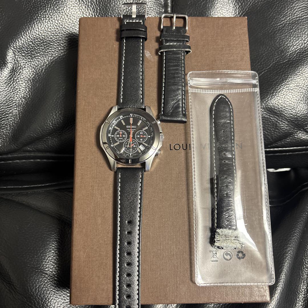 

[USED] SEIKO Chronograph Watch Black