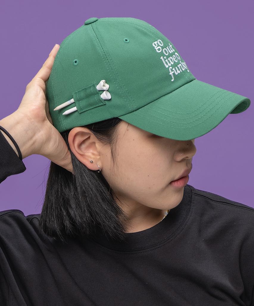 AND GOLF Slogan Ball Cap Green