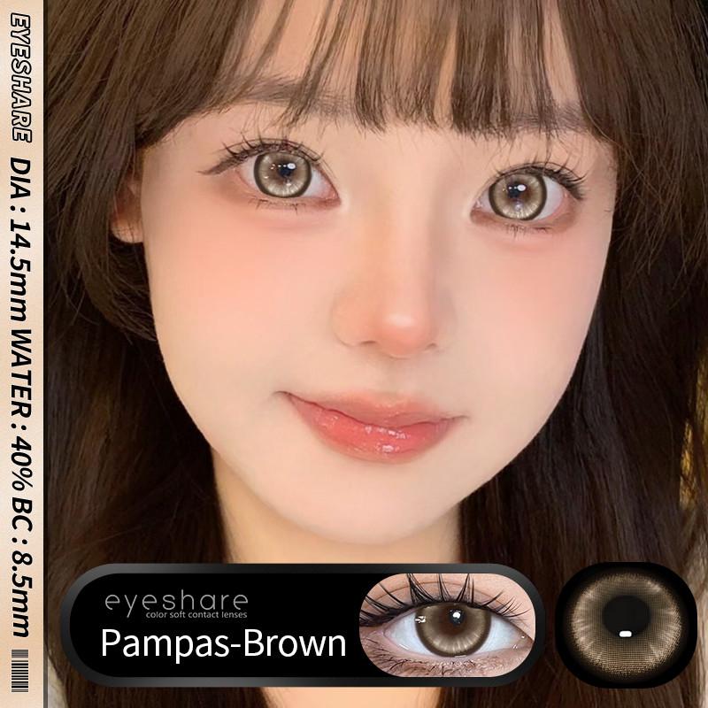 Eyeshare 1 Paar PRAG Kristall Kontaktlinsen für Augen Natürliche braune Linse Augen Make-up Kontaktlinsen Koreanische graue Linse