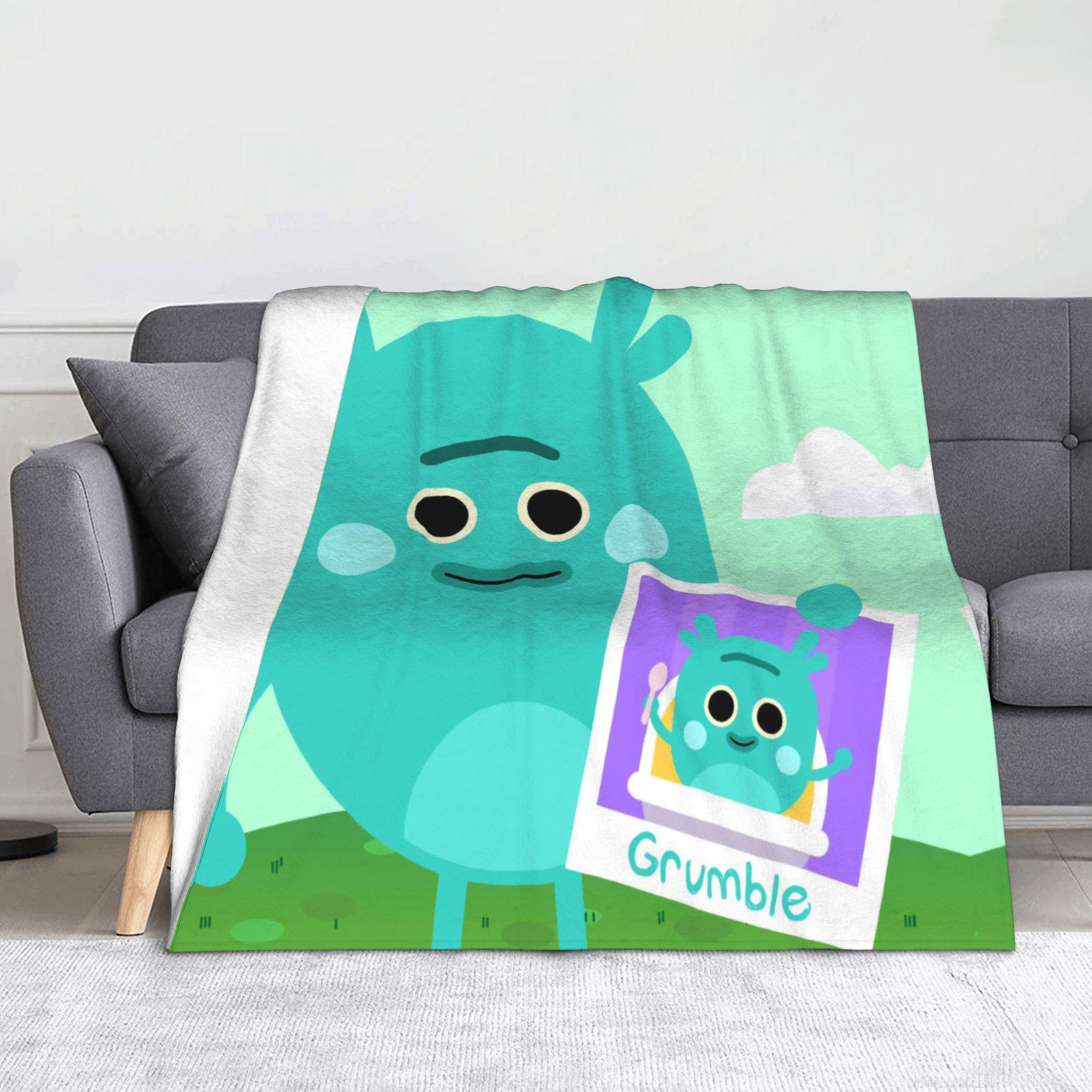 Panika Chen Unisex Bumbles Educational Cartoon Nums Blankets Grumble Fleece Awesome Warm Throw Blanket For Bedding Lounge Spring Autumn Travel