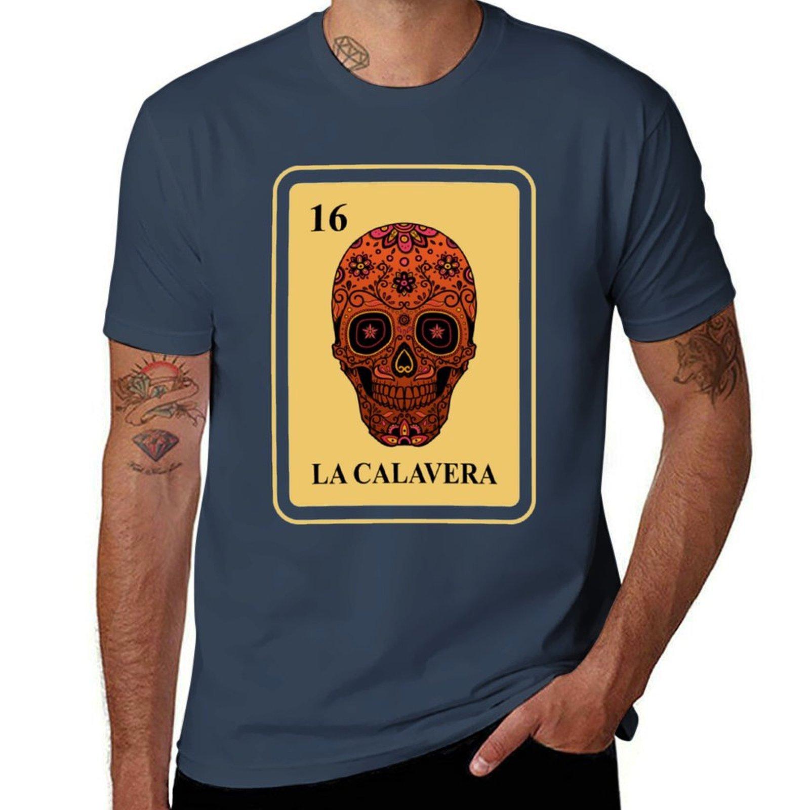 La Calavera Tshirt Work Daily Short Sleeve Top S