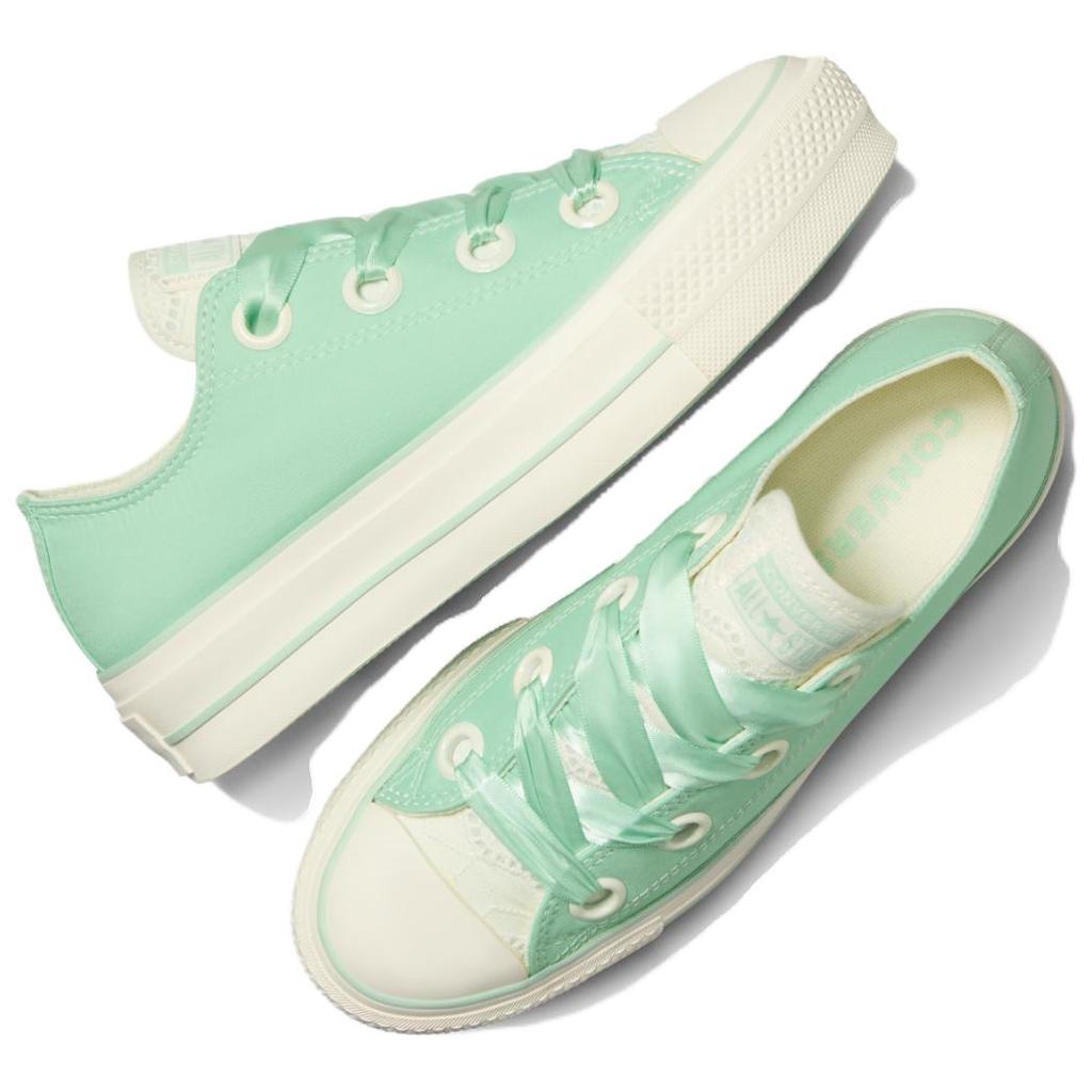 Converse All Star Lift Durable Breathable Low-Top Skate Shoes Women Sneakers Green A10300C