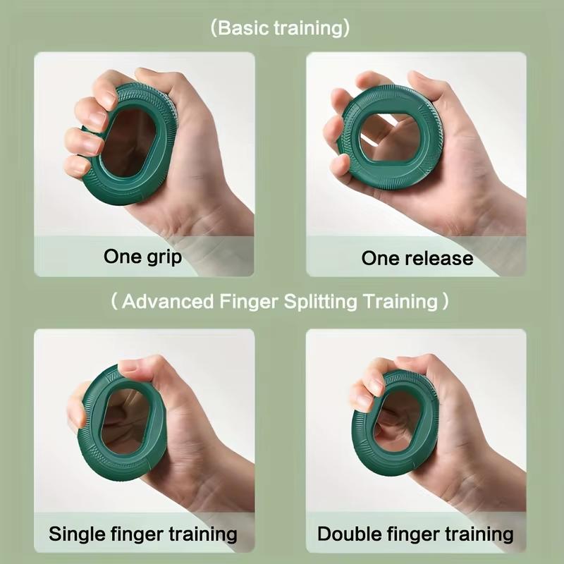 Silicone Finger Gripper Ring Hand Muscle Strengthener Wrist Trainer Exercise Carpal Expander Workout Fitness Device