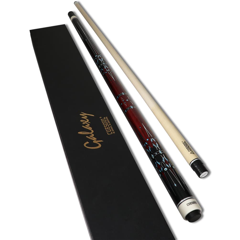 CUESOUL GALAXY Series 19oz Pool Cue Stick with 13mm Tip 58" (CSPC-GX-1)
