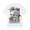 Grenzüberschreitende europäische und amerikanische Trendmarken, eine Vielzahl bedruckter Herren- und Damen-Kurzarm-T-Shirts, 220 Gramm lockere Streetwear-T-Shirts