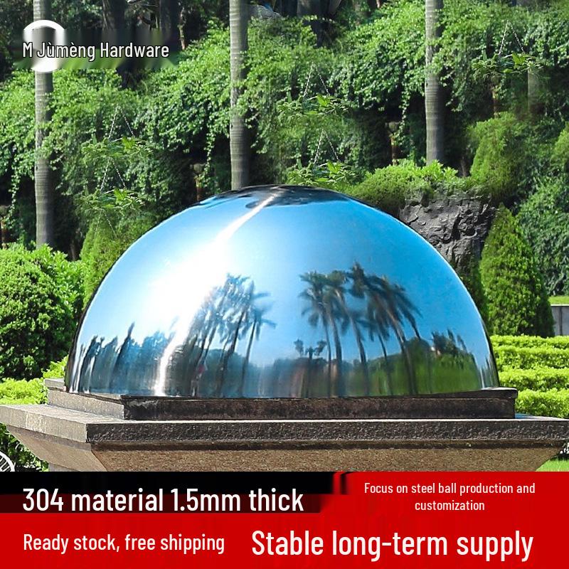 Mirror-Polished 304 Stainless Steel Hollow Hemisphere Cap, 1.5mm Thick, for Metal Decoration 19mm Hemisphere 1.5MM Thick