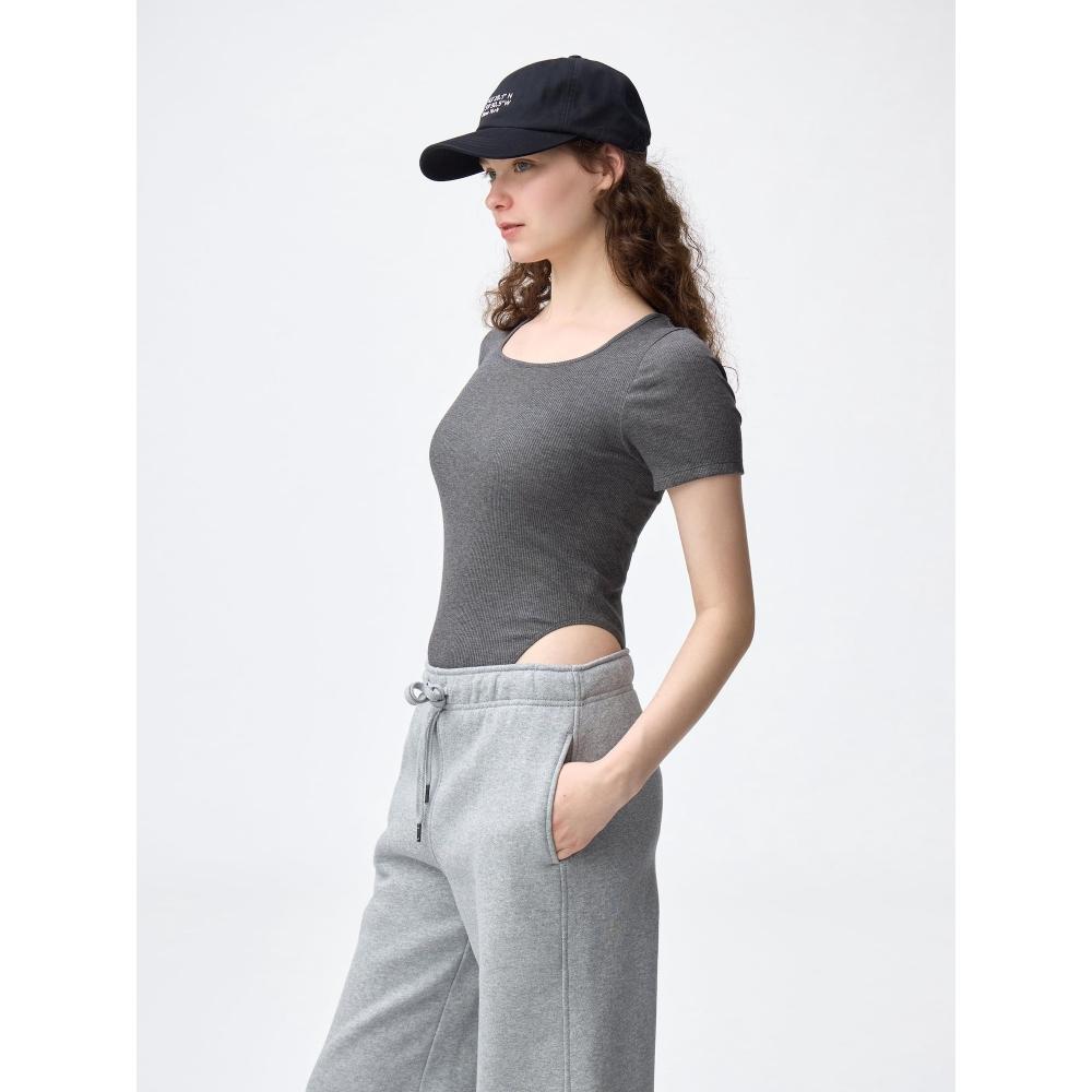 Gu By Uniqlo Warm Rib Bodysuit  Short Sleeve 