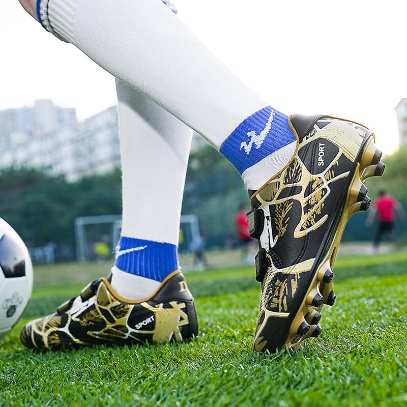 Kids' Studded Velcro Football Shoes for School and Outdoor Training