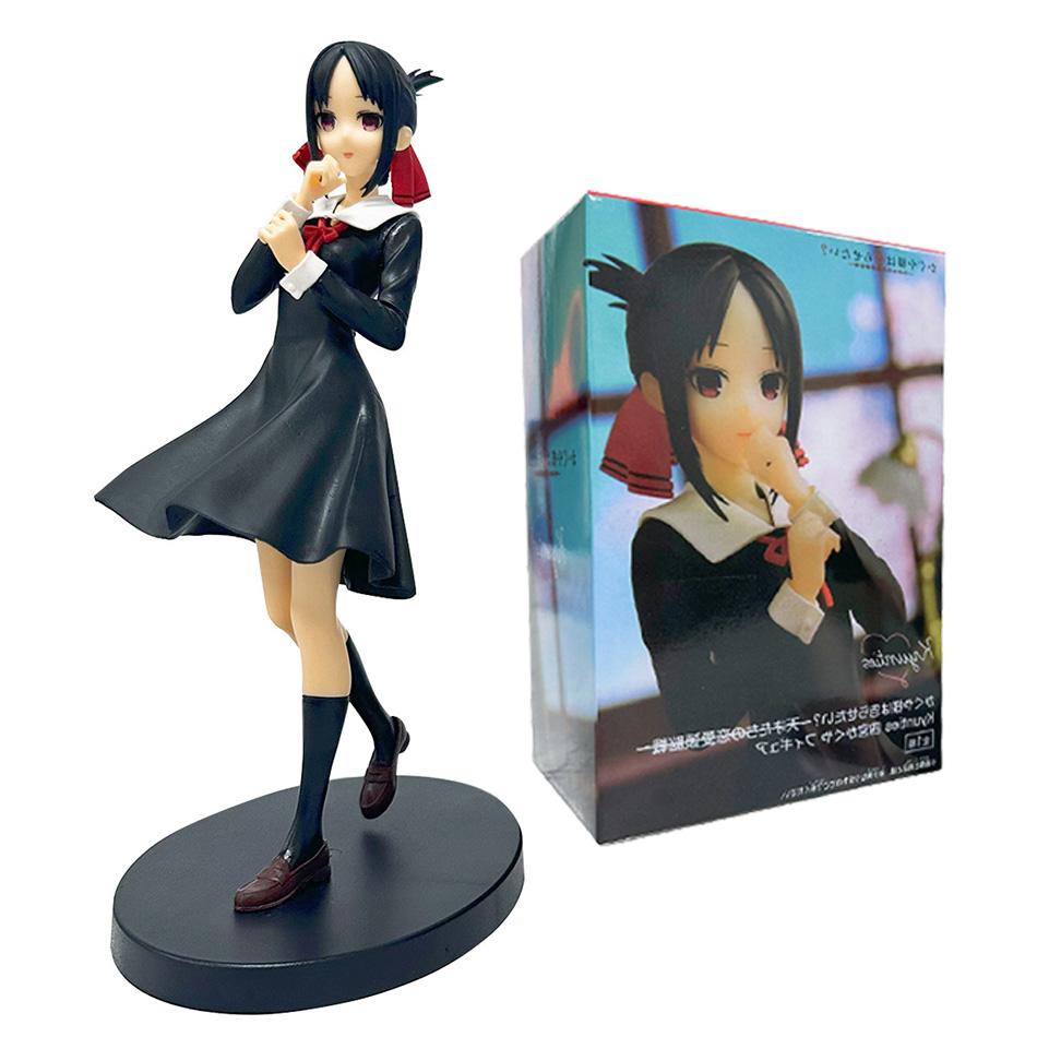 Love Is War 18cm Anime Figure Kawaii Girl Fujiwara Chika & Shinomiya Kaguya Action Collectible Model Doll Toy Gift