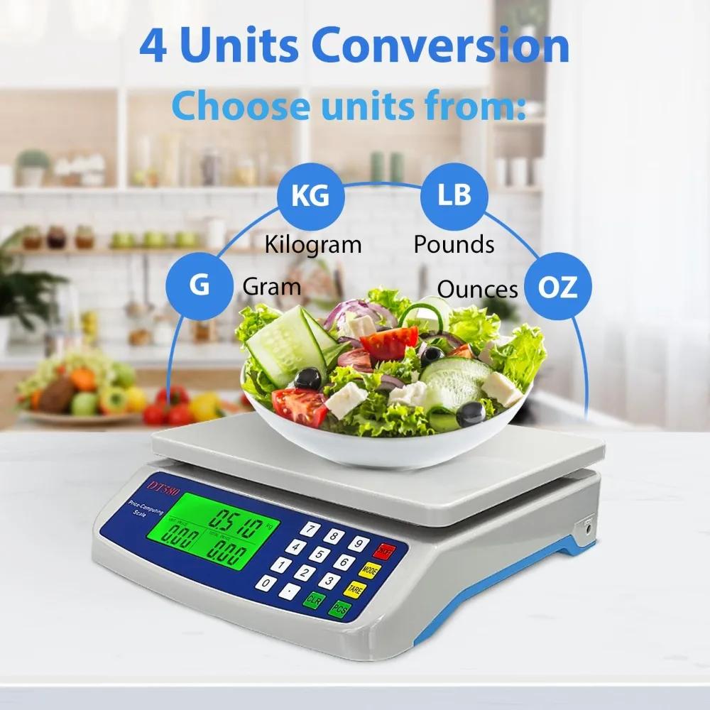 30KG/1G Electronic Counting Scale LCD Display Digital Scale Kitchen Scale Food Scale Weighing Platform Scale Kitchen Tools