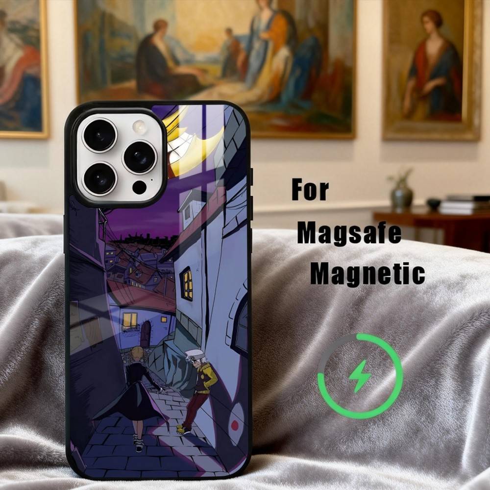Anime P-passionate S-Soul E-Eater Phone Case For iPhone17,16,15,14,13,12,11 Plus,Pro Max Magnetic For Magsafe Wireless Charging