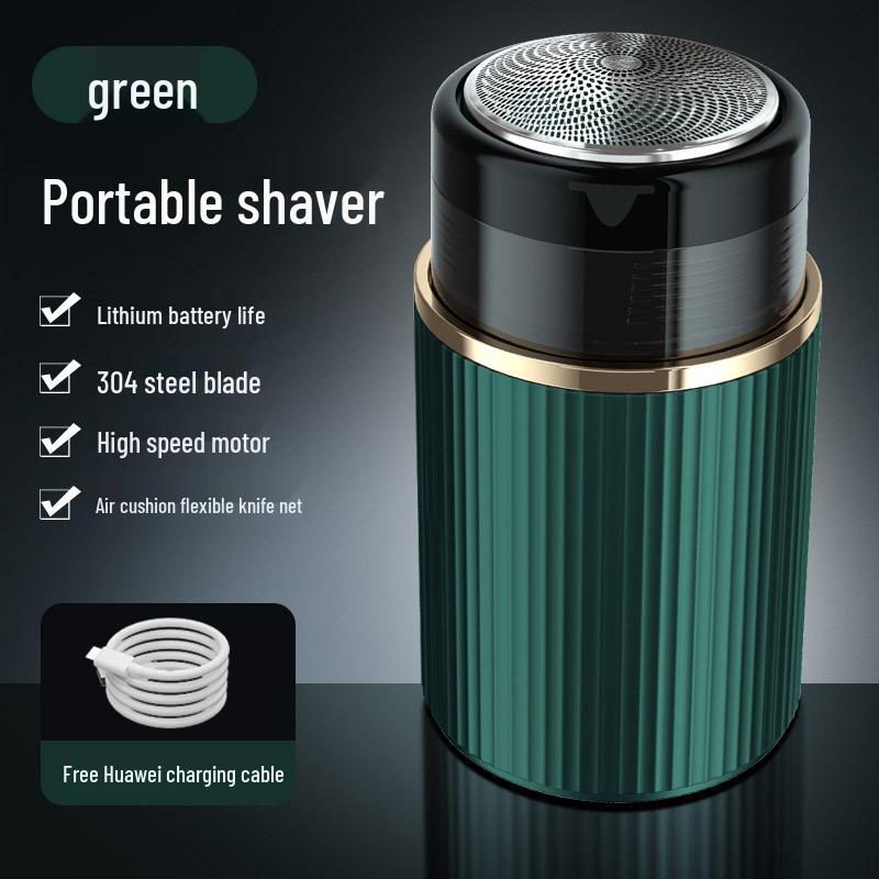 Rechargeable Portable Mini Shaver with LED Display - Steel Cannon Beard Trimmer