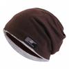 Autumn And Winter Imitation Cashmere Double Layer Skullies Bennies Unisex Pullover Hat