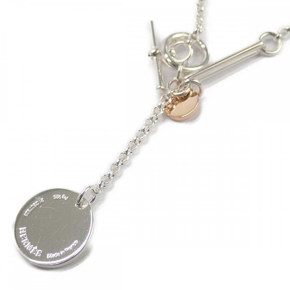 HERMÈS   Náhrdelník K18 Růžové zlato/Stříbro925 Dámský