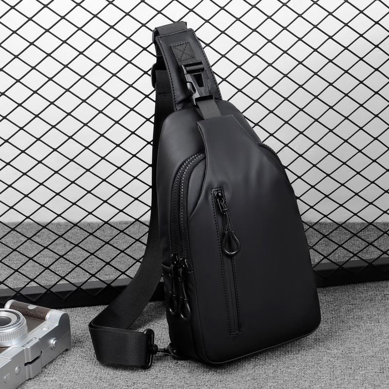 Men'S Breast Bag Fashion Trendy Shoulder Bag Crossbody Sports Backpack Anti-Splashing Breast Bag