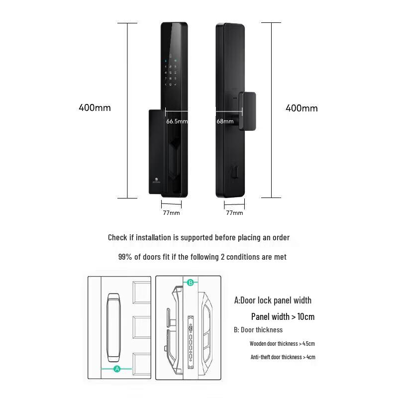 DESMAN Q2FD 3D Face Recognition Smart Door Lock