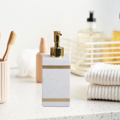 Elegant Resin Soap Dispenser for Luxurious Bathrooms