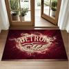 Detroit Red Wings Design Crystal Velvet Rug Soft Decorative Mat for Bedroom Entrance