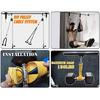 Dumbbell Barbell Rope Handle Strap Rope 150lbs Bearings Load Hanging T-bar Strap