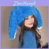 Plush Long Eared Bunny Hat With Warmth And Windproof Protection For Winter Casual Wear