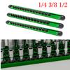 223322111111       1pc 360° Swivel ABS Socket Organizer 1/4 3/8 1/2inch Socket Clip Rail Holder Socket Tray Organizer Tools