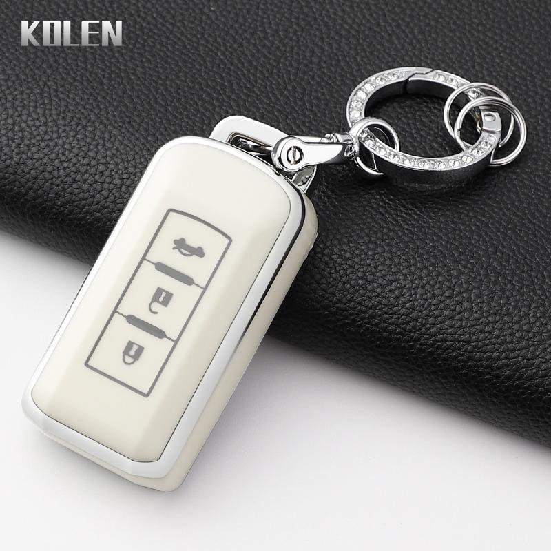 Fashion Tpu Car Remote Key Case Cover For Mitsubishi Xpander Outlander Asx Pajero Eclipse Cross Montero Protected Keychain Shell
