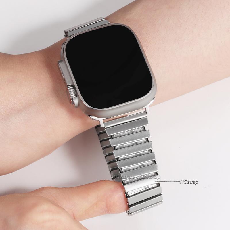 Elastisches Edelstahlarmband für Apple Watch Ultra Band 49mm 44mm 45mm 40mm 41mm 42mm Metallarmband für IWatch Serie 9 8 7 6