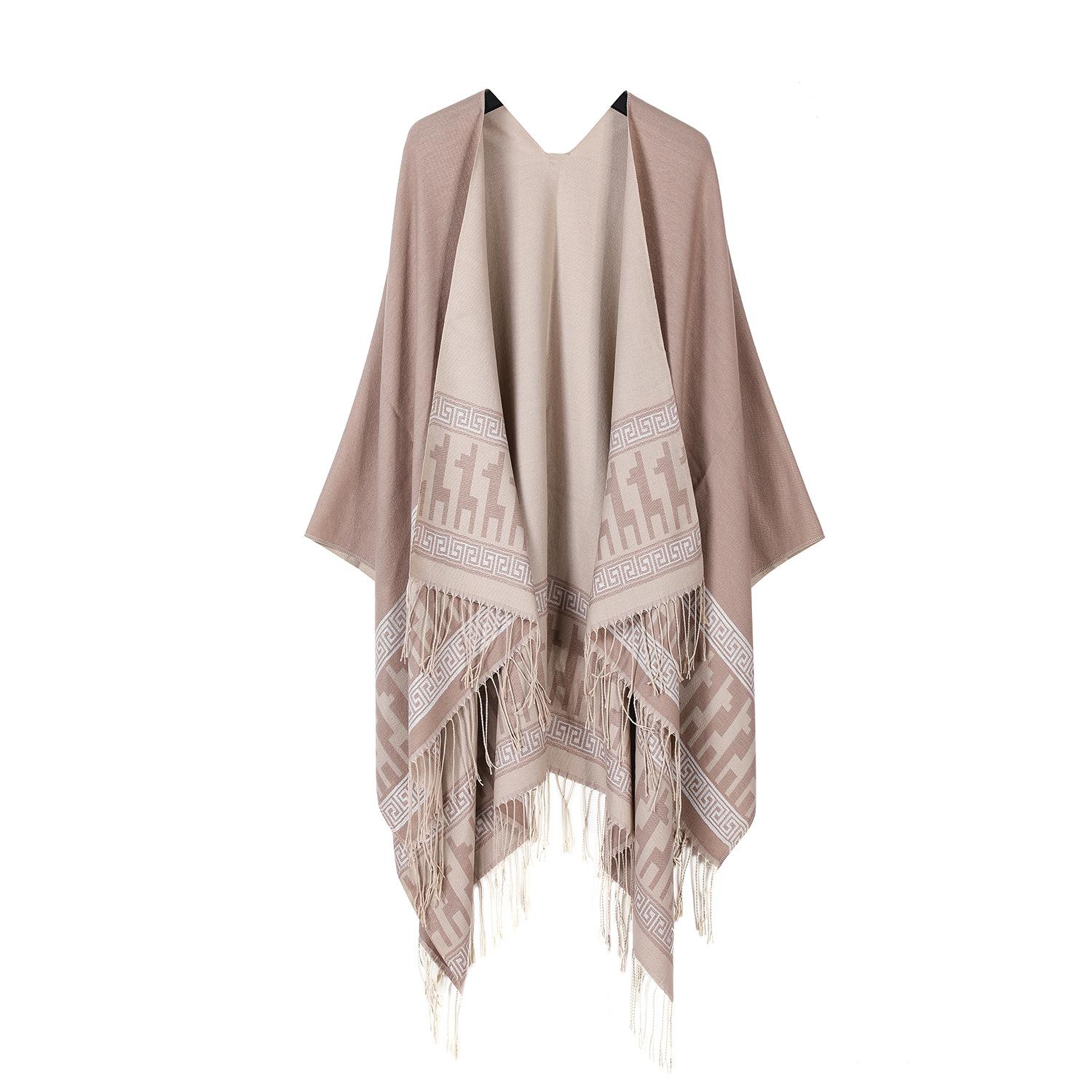 

Простая двухсторонняя вязаная шаль с бахромой для женщин, теплое и удобное одеяло для комнаты с кондиционером, накидка для мужчин