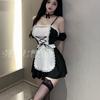 Original Erotic Lingerie Sexy Maid Dress Lace Seductive 2D Role-playing Maid Uniform Set 8731