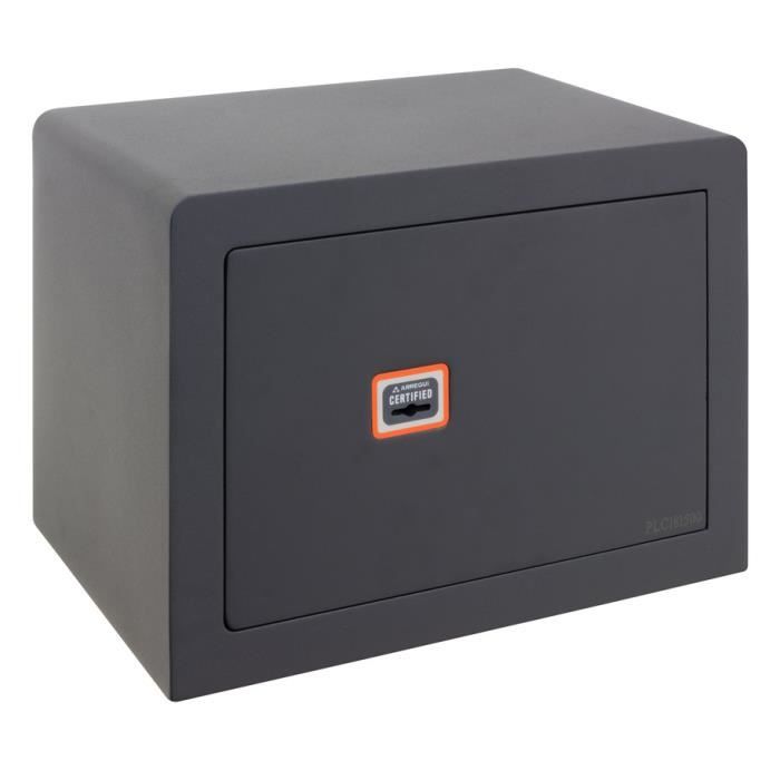 Arregui plus c 180320 coffre-fort haute sécurité, 10+3 mm, ouverture à clé certifiée, 25 x 35 x 25 cm, 15 l